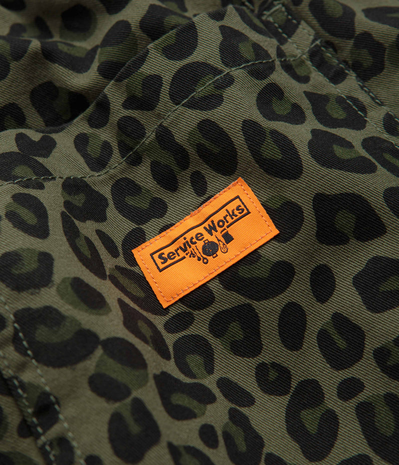 Service Works Leopard Chef Pants in Green