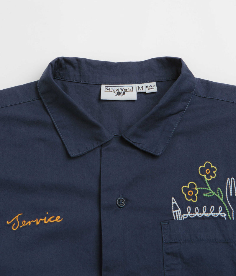 Service Works Light Twill Necessities Short Sleeve Shirt in Navy