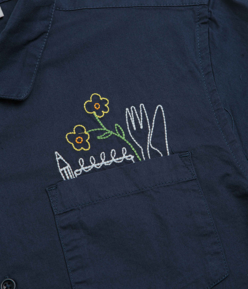 Service Works Light Twill Necessities Short Sleeve Shirt in Navy