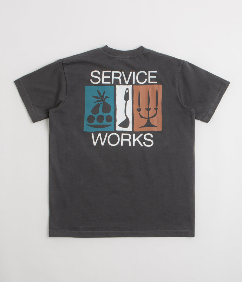 Service Works Nourish Pocket T-Shirt in Charcoal