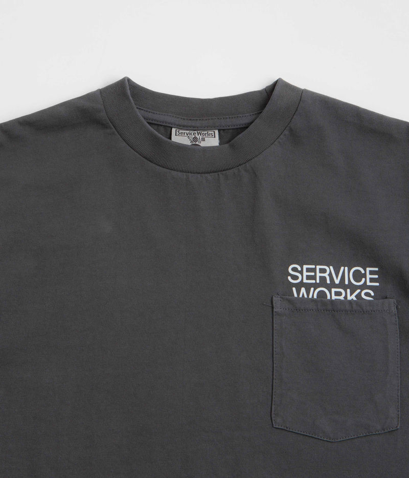 Service Works Nourish Pocket T-Shirt in Charcoal
