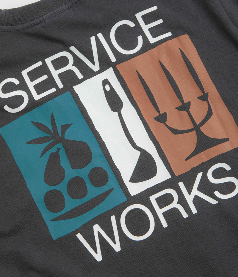 Service Works Nourish Pocket T-Shirt in Charcoal
