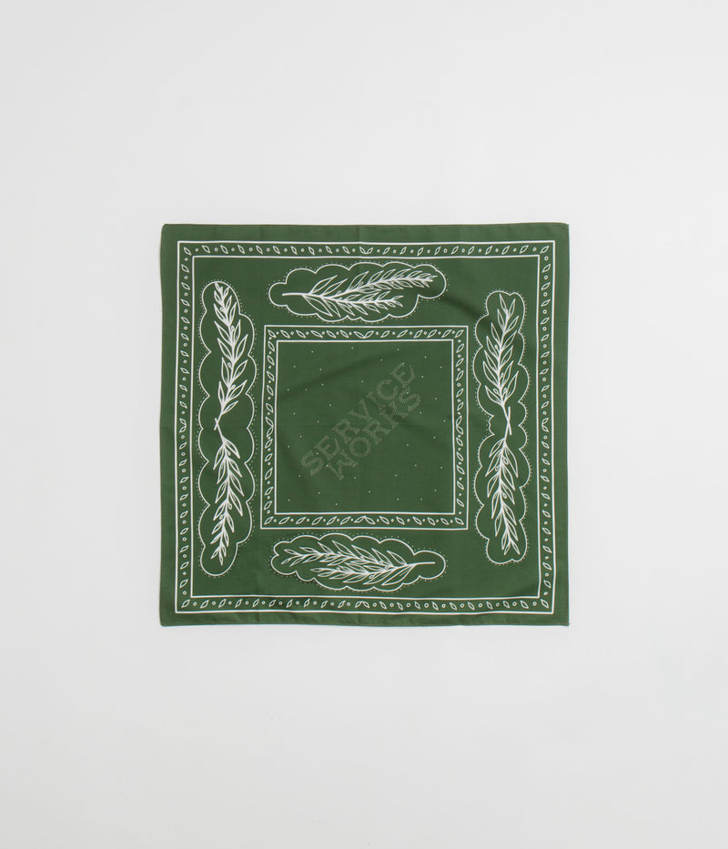 Service Works Olive Branch Bandana in Olive