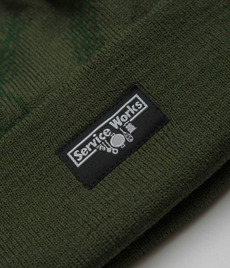 Service Works Olive Branch Beanie in Olive