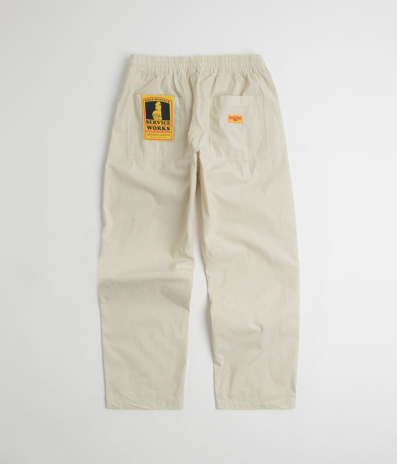 Service Works Poplin Chef Pants in White Oak