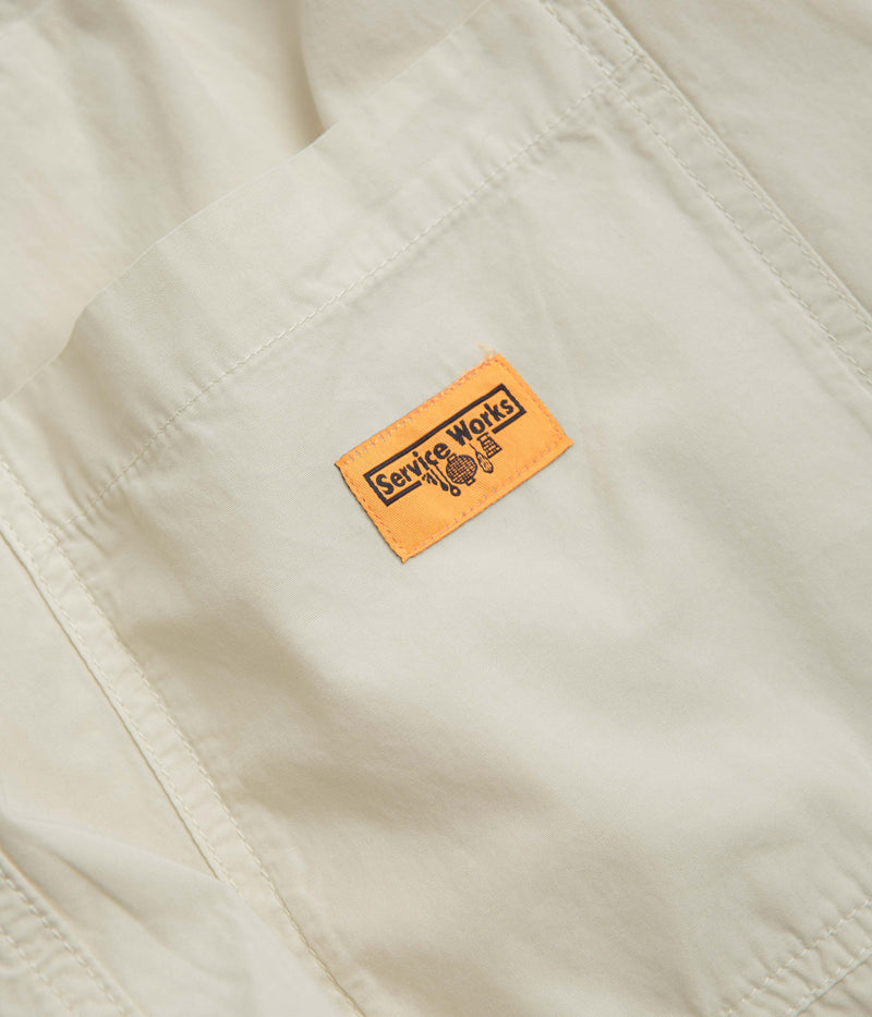 Service Works Poplin Chef Pants in White Oak