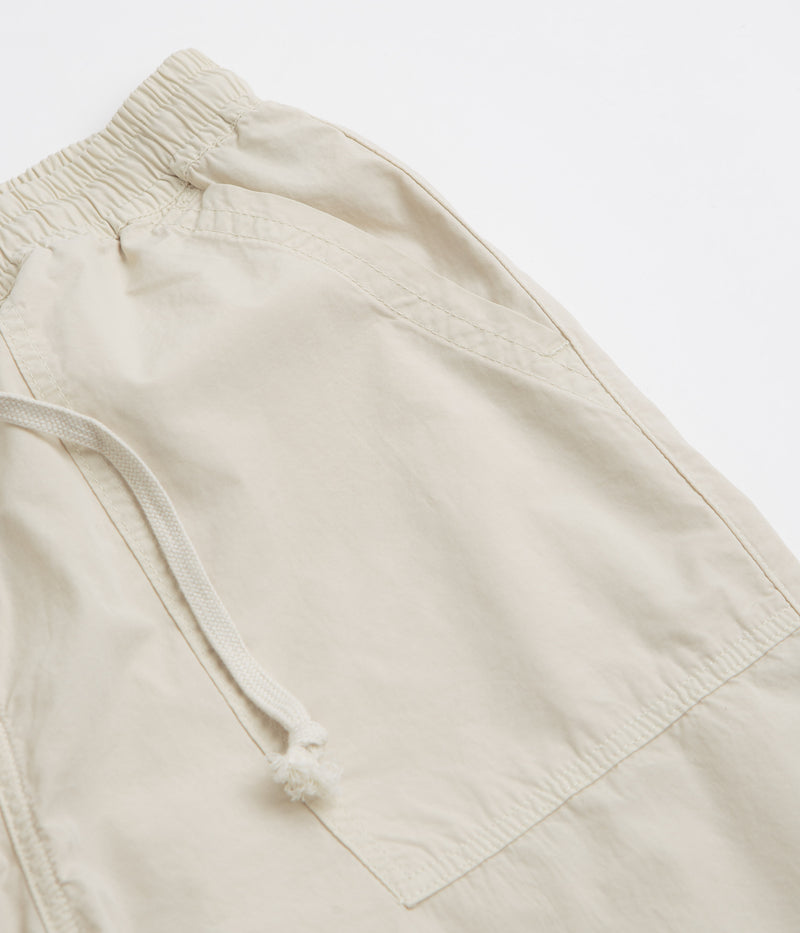 Service Works Poplin Chef Shorts in White Oak