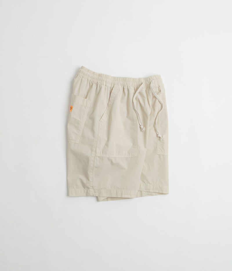 Service Works Poplin Chef Shorts in White Oak