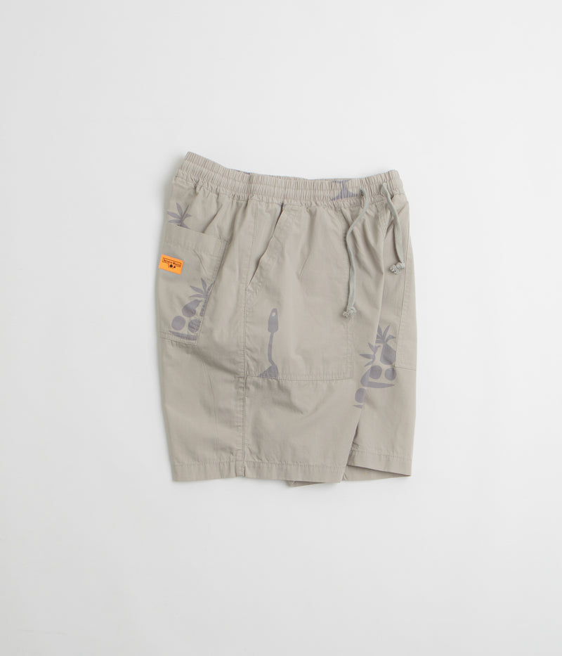 Service Works Poplin Printed Chef Shorts in Stone