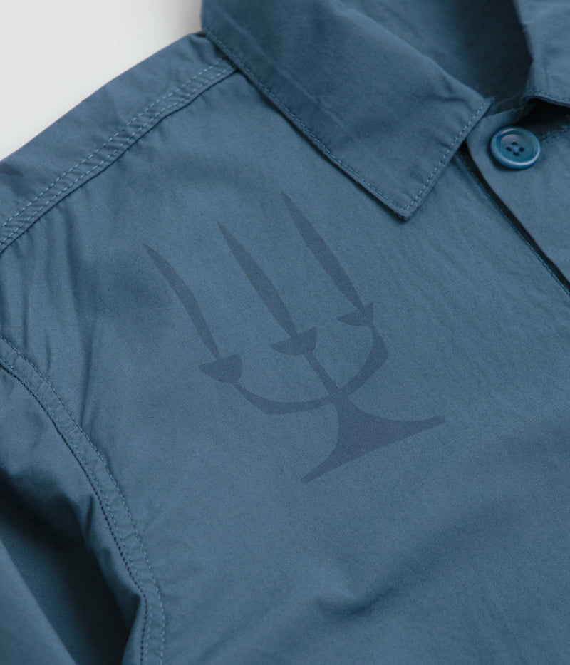 Service Works Poplin Printed Chore Shirt in Slate