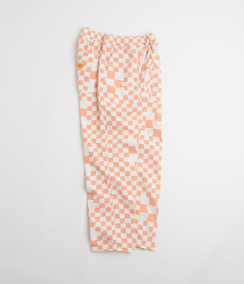 Service Works Printed Chef Pants in Salmon Checker