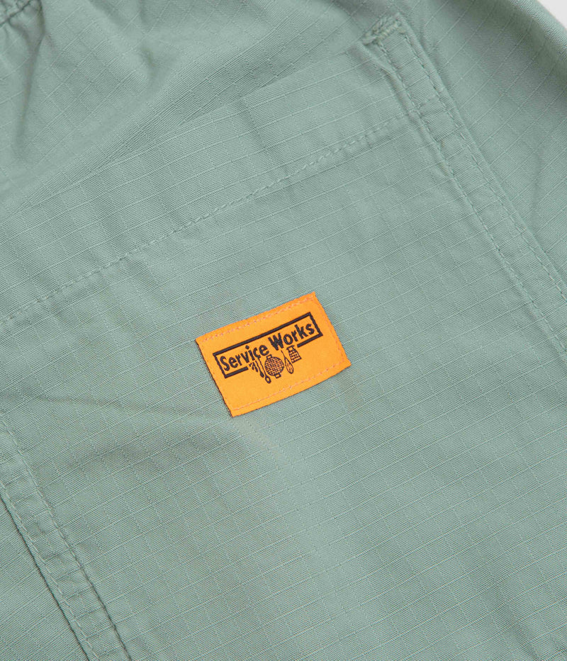 Service Works Ripstop Chef Shorts in Sage
