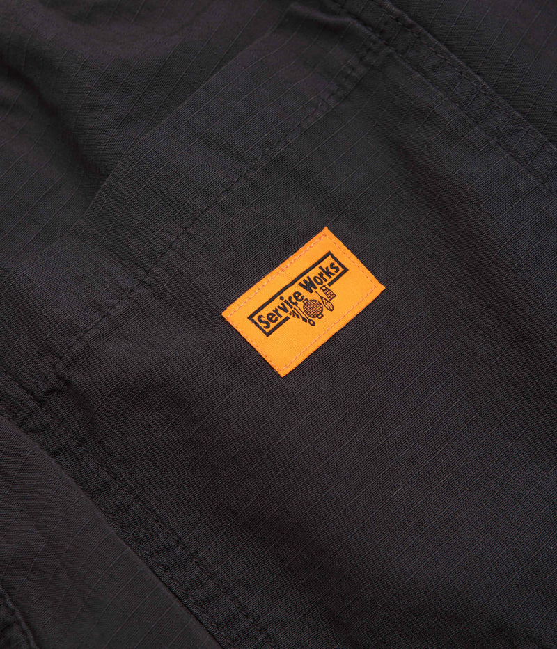Service Works Ripstop Chef Shorts in Washed Black