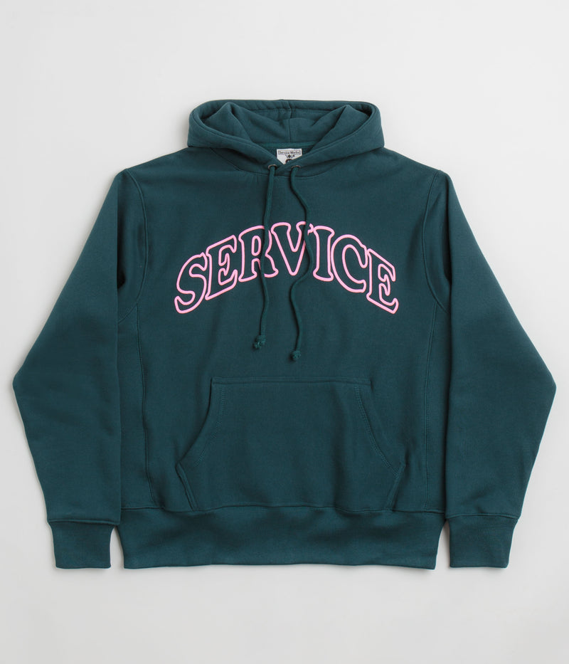 Service Works Service Arch Logo Hoodie in Petrol