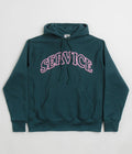 Service Works Service Arch Logo Hoodie in Petrol