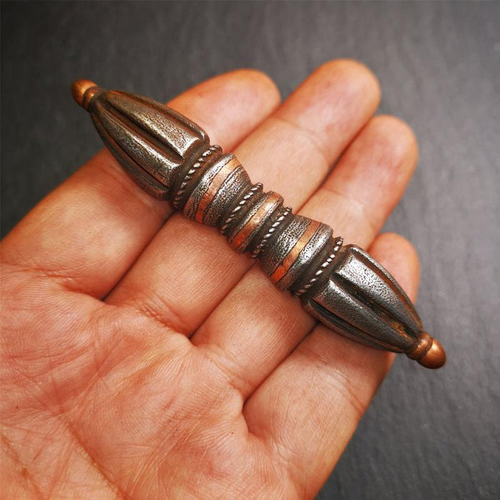 Seven-pronged Vajra 3.5" - Tibetan Buddhist vajra, view 7