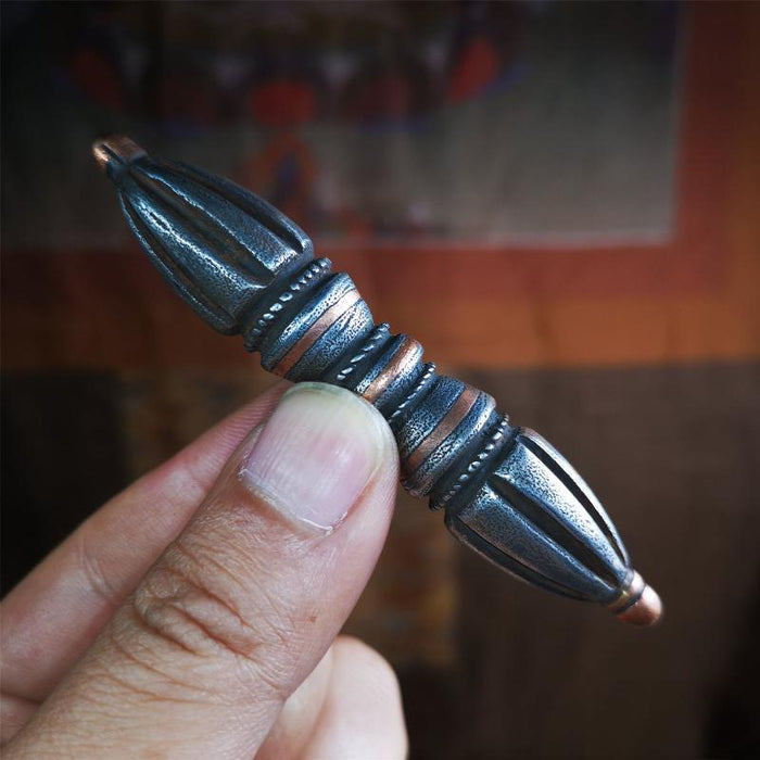 Seven-pronged Vajra 3.5" - Tibetan Buddhist vajra, view 8