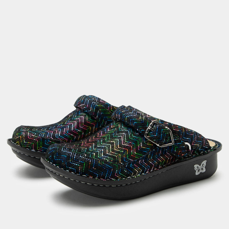 Seville Ric Rack Rainbow Clog | Alegria Shoes
