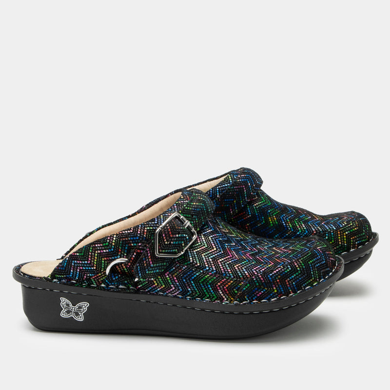 Seville Ric Rack Rainbow Clog | Alegria Shoes
