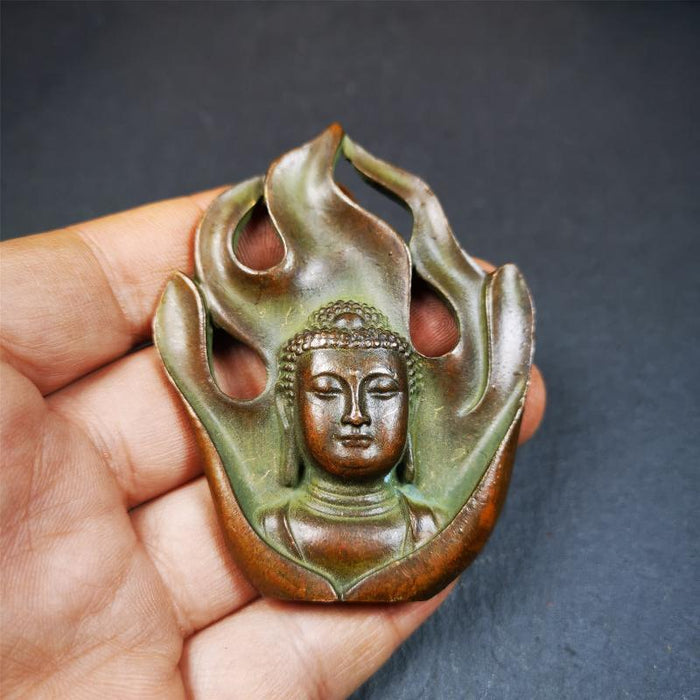 Shakyamuni Statue 2.9" - Tibetan Buddhist statue, view 7