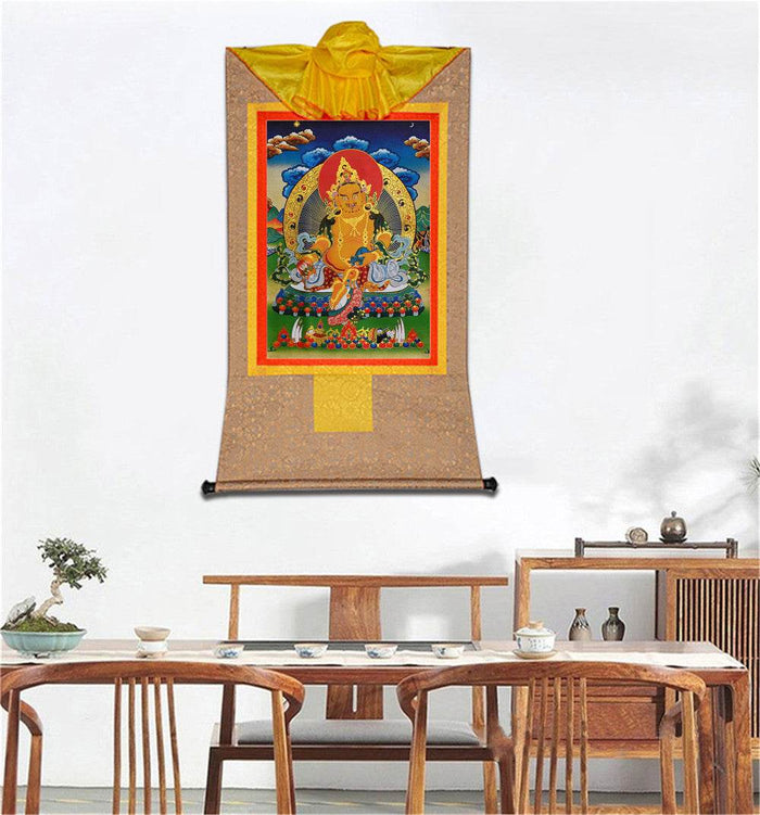 Shakyamuni,Gautama Buddha - Tibetan thangka painting, view 7