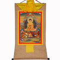 Shakyamuni,Gautama Buddha - Tibetan thangka painting, view 8