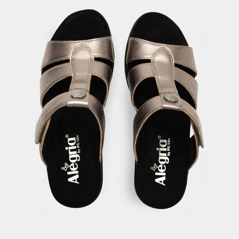 Shantal Pewter Sandal | Alegria Shoes