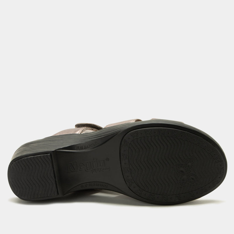 Shantal Pewter Sandal | Alegria Shoes