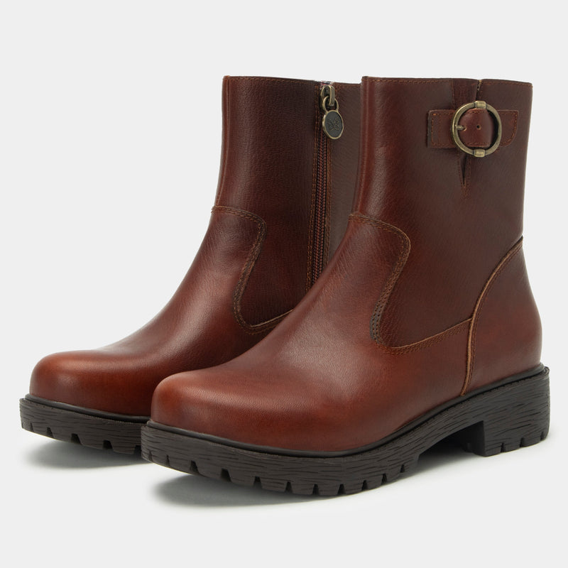 Shera Chestnut Boot | Alegria Shoes