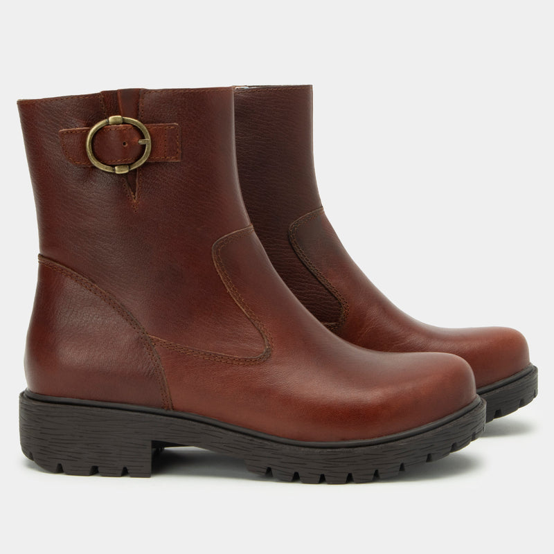 Shera Chestnut Boot | Alegria Shoes