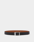 Shiffie Adjustable And Reversible Belt in Black and Brown Leather