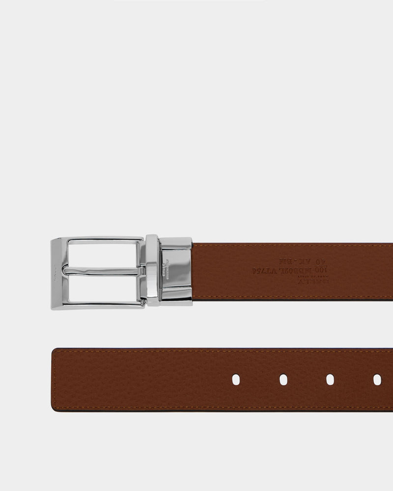 Shiffie Adjustable And Reversible Belt in Black and Brown Leather