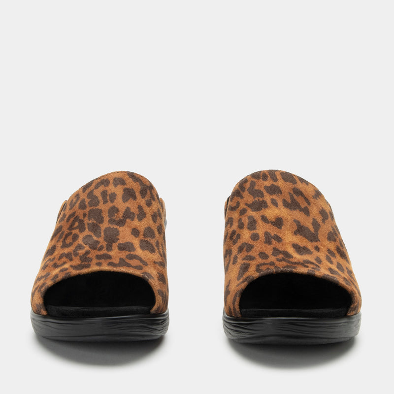 Shilaine Stretch Leopard Sandal | Alegria Shoes