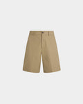 Shorts in Light Beige Cotton