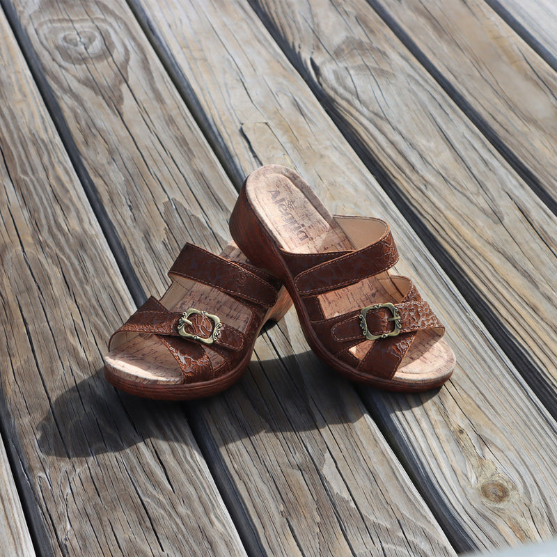 Sierra Delicut Tawny Sandal | Alegria Shoes