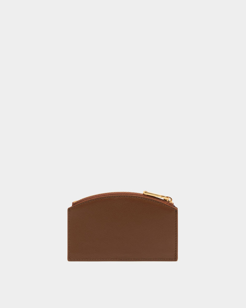 Signature Coin Purse in Brown Leather