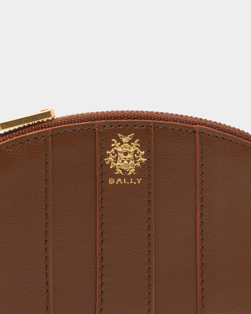Signature Coin Purse in Brown Leather