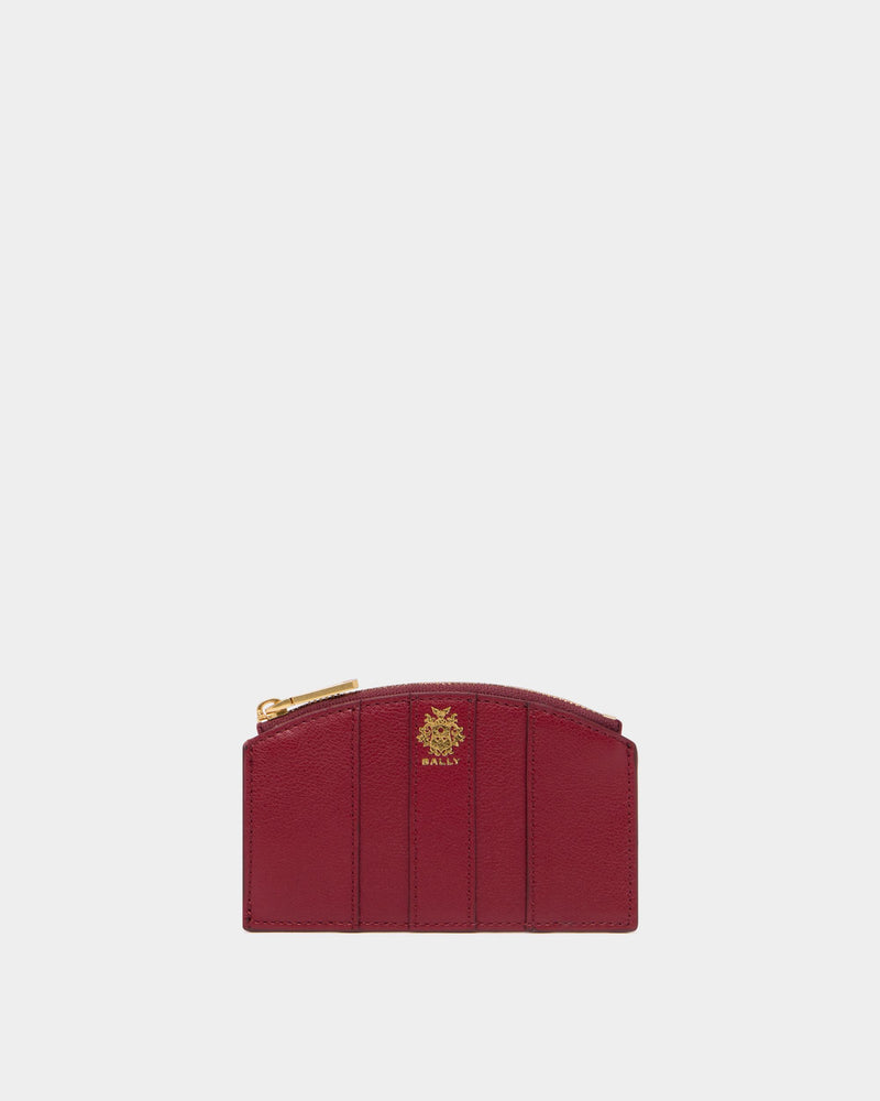 Signature Coin Purse in Ruby Red Leather