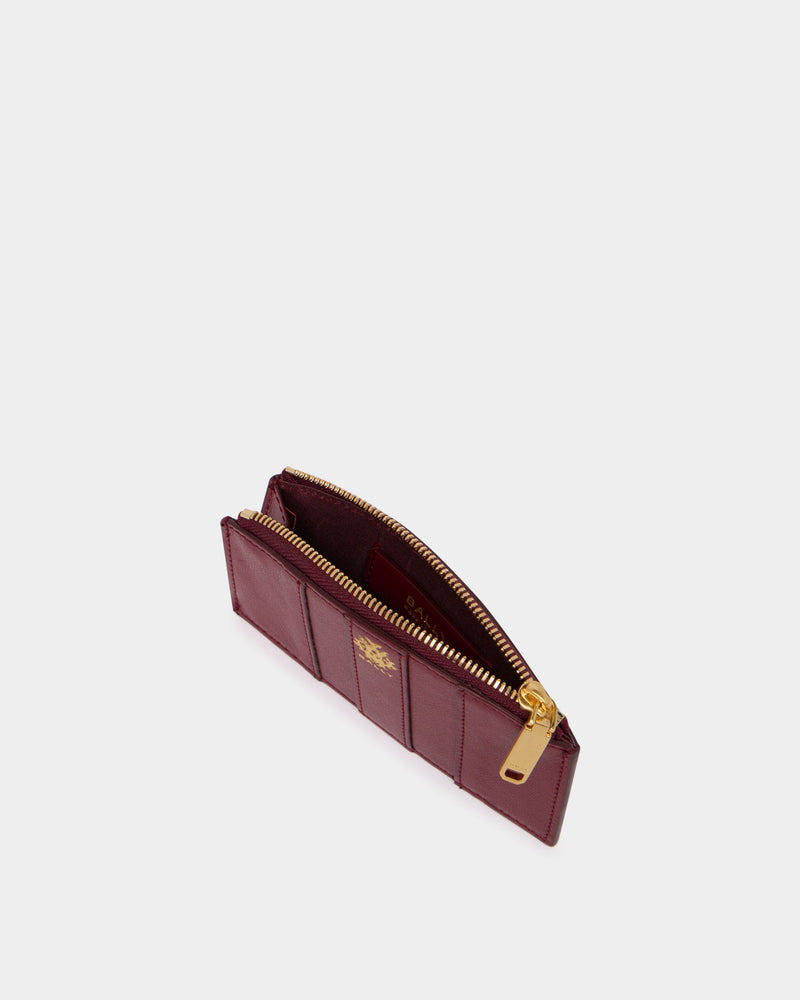Signature Coin Purse in Ruby Red Leather