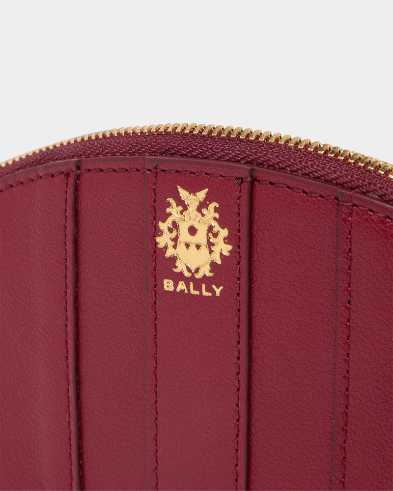 Signature Coin Purse in Ruby Red Leather