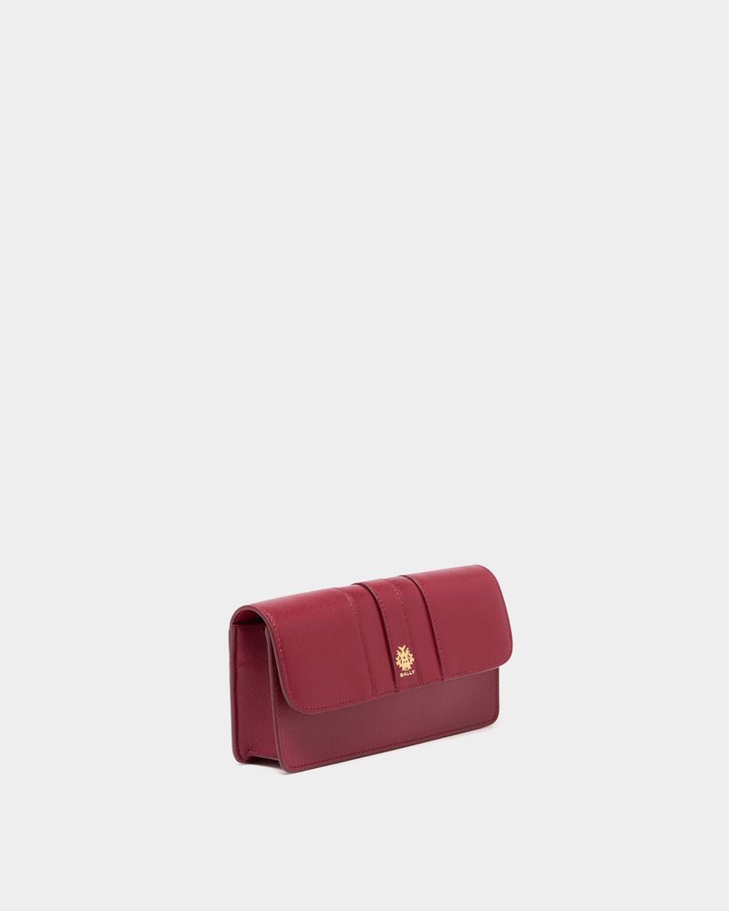 Signature Phone Wallet in Ruby Red Leather