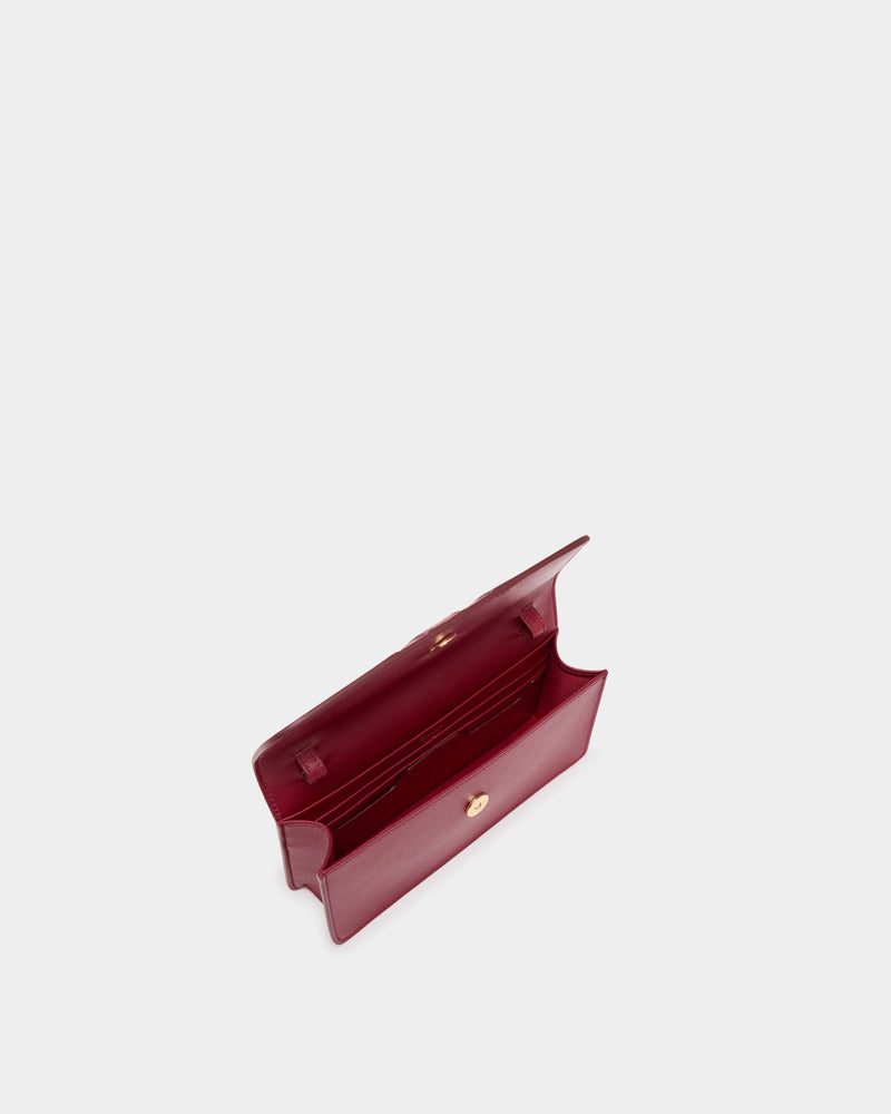 Signature Phone Wallet in Ruby Red Leather