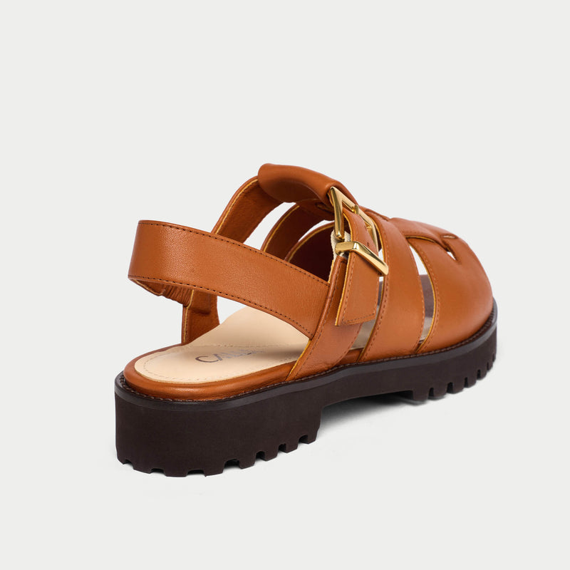 Simone - Tan Leather Sandals