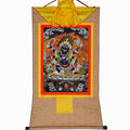 ནག་པོ་ཆེན་པོ། Six Armed Mahakala - Tibetan thangka painting, view 8