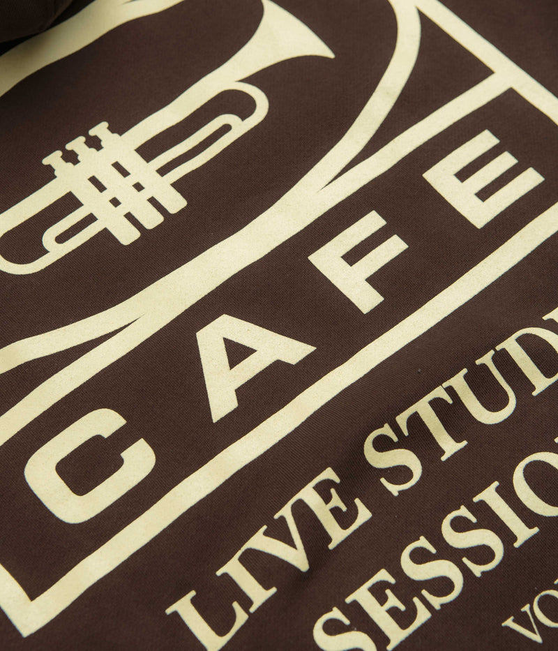 Skateboard Cafe 45 Hoodie in Coffee