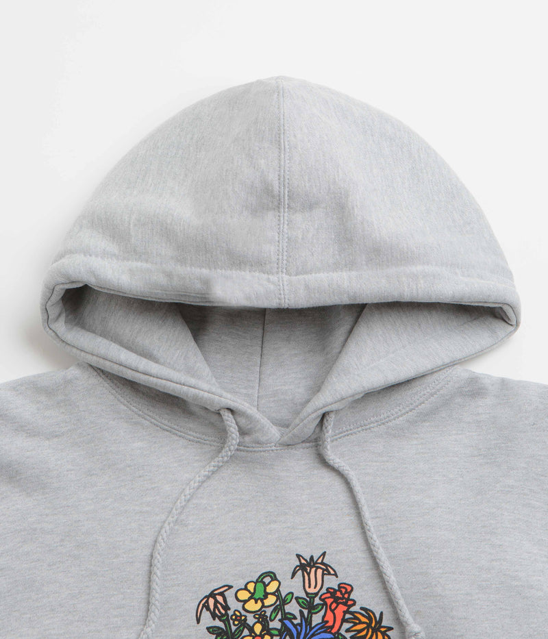 Skateboard Cafe Bouquet Hoodie in Heather Grey