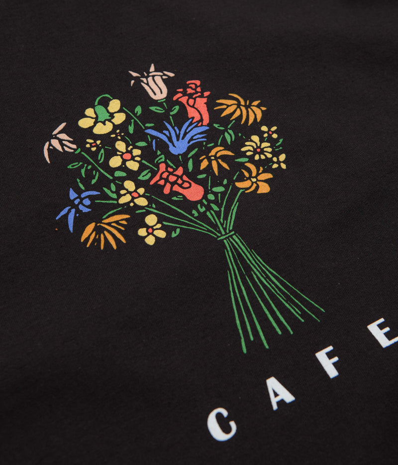 Skateboard Cafe Bouquet T-Shirt in Black