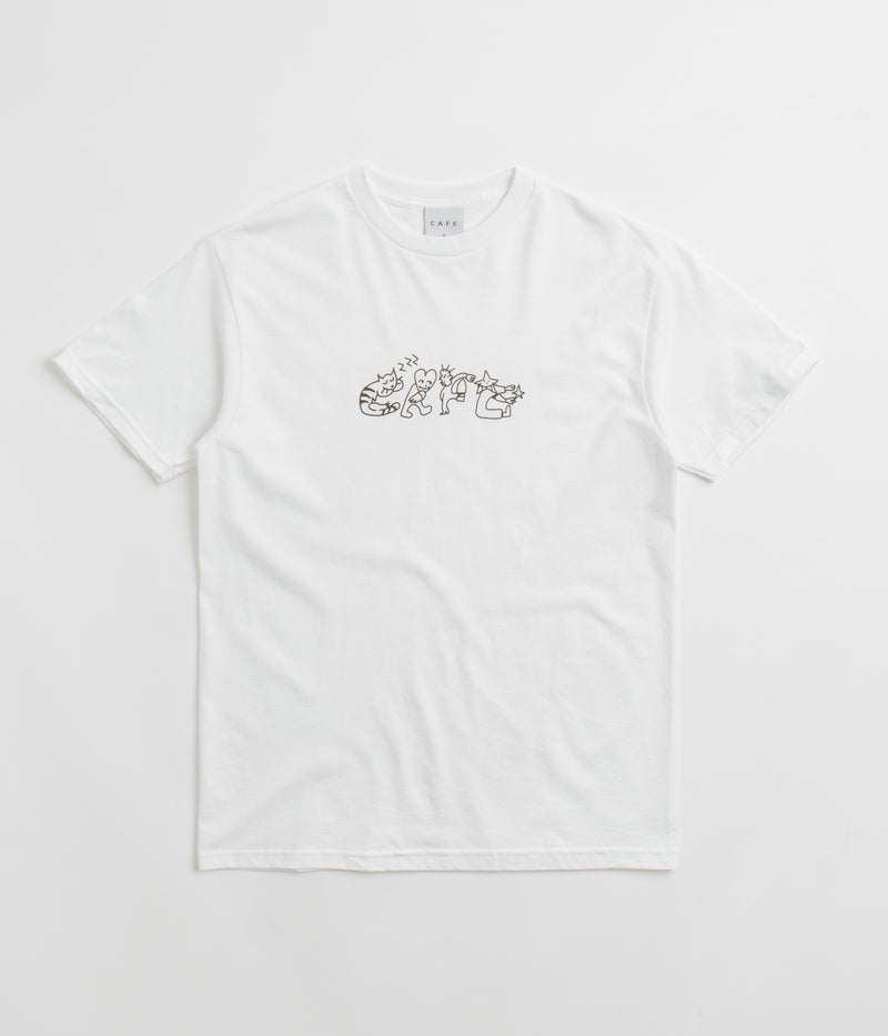 Skateboard Cafe Buddy T-Shirt in White