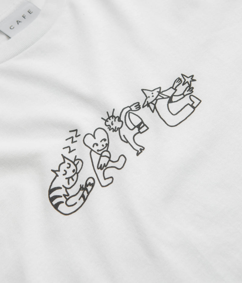 Skateboard Cafe Buddy T-Shirt in White