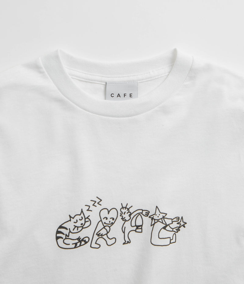 Skateboard Cafe Buddy T-Shirt in White